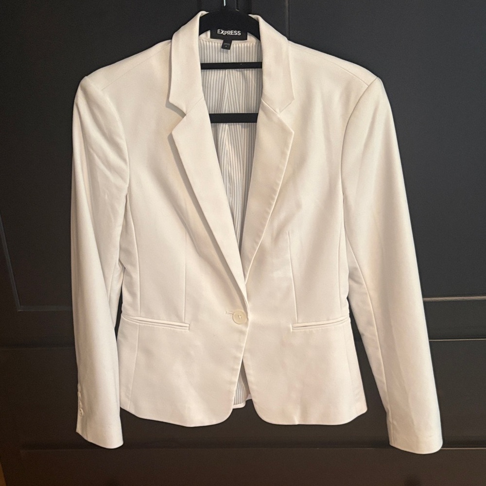 Express Women's Elegant White Suit Jacket